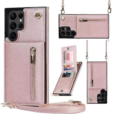 Luxury  Leather card  phone case FOR SAMSUNG