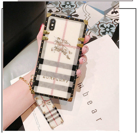 Luxury fashion square phone case for huawei