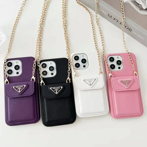 Card insertion bag crossbody phone case