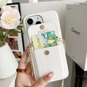 Card insertion bag crossbody phone case