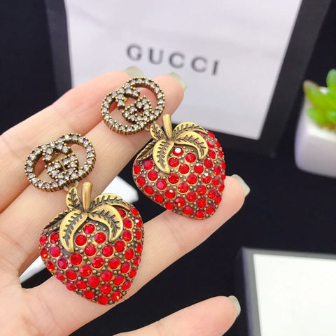 Strawberry stud earrings