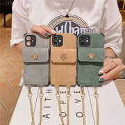 Crossbody Card package chain phone case for iphone