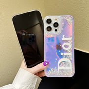 Laser quicksand discoloration phone case for iphone