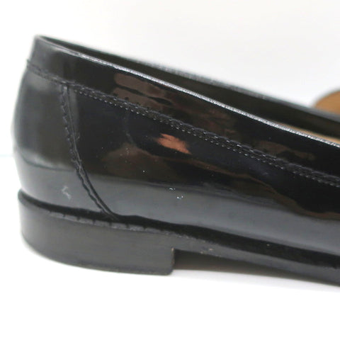 08P CC Loafers Black Patent Leather Size 39.5 Slip-On Flats