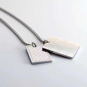 High-end Letter Block Pendant Necklace