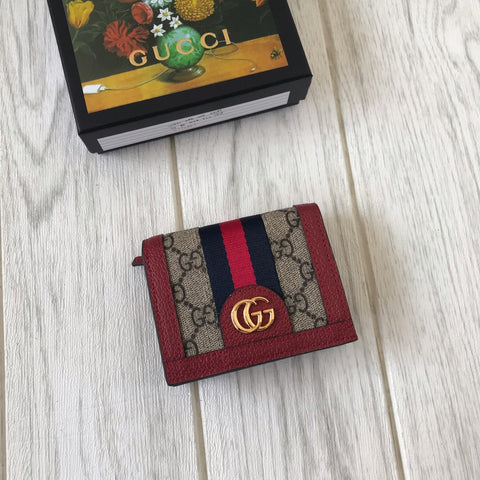 Ophidia GG card case wallet