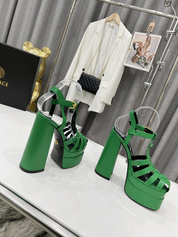 V E R S A C E - Steppe Heels [Green]