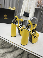 V E R S A C E - Steppe Heels [Yellow]