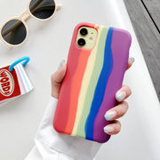 Rainbow Liquid Silicone Case