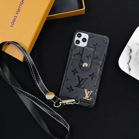 Fashion leather card case phone case