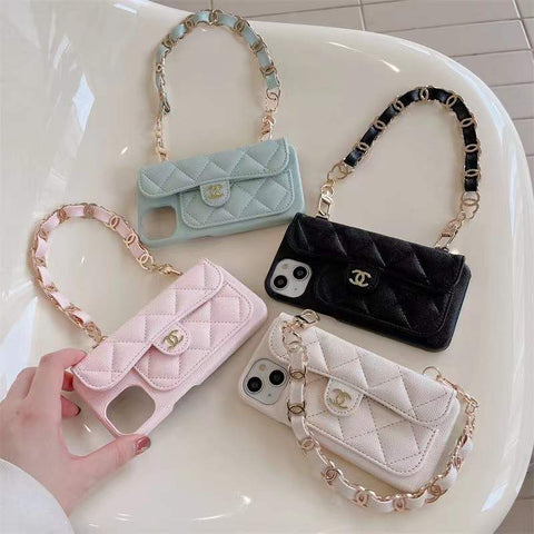 Chain and card bag phone case