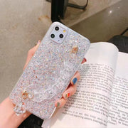 Sequined crystal wristband phone case