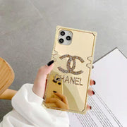 Diamond mirror square phone case  for  Samsung