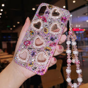 Women's Rhinestone Love Phone Case