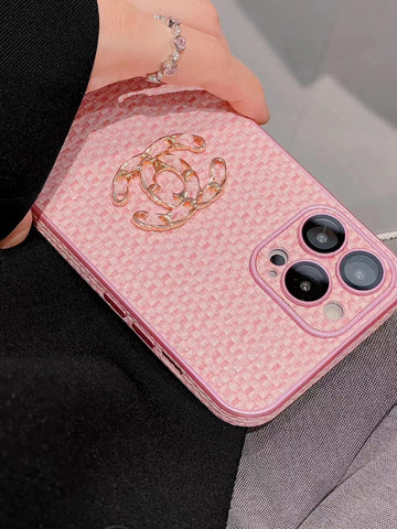 New Luxury CC Pink phone case for iPhone