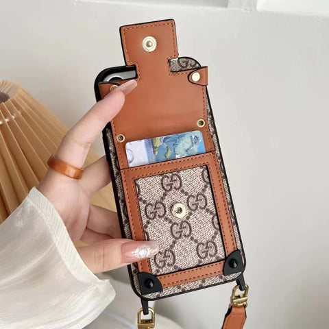 Luxury  Leather card  phone case for iphone