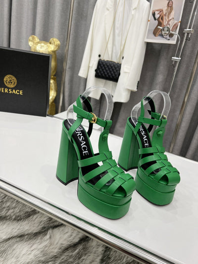 V E R S A C E - Steppe Heels [Green]