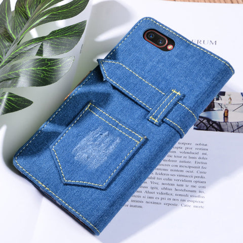 Jeans Style Leather Flip Case