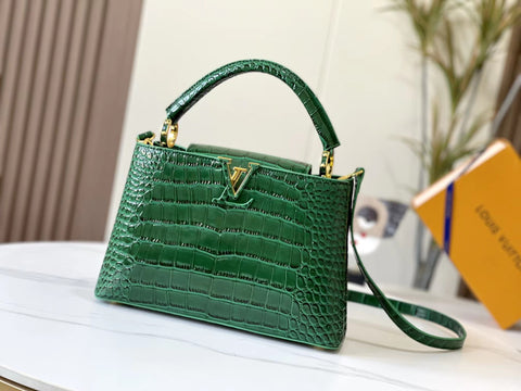 2022 Crocodile Pattern Handbag-2