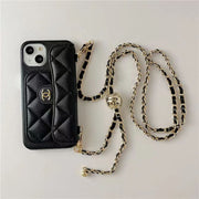 Luxur body cross leather phone case for iphone