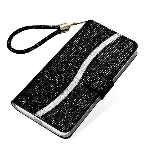 Women's Wallet Crystal Wrist Phone Case