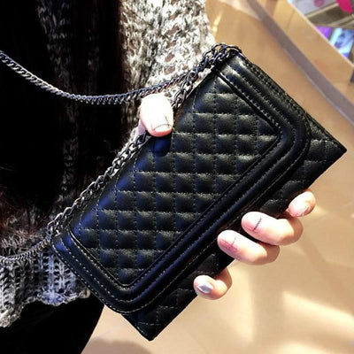 Luxury folding mirror wallet phone case