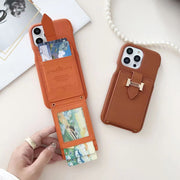 Luxury  Leather card  phone case for iphone