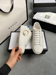 G U C C I - Sneaker (White/Gold/Blue)