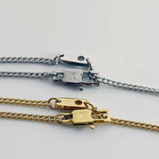 High-end Letter Block Pendant Necklace