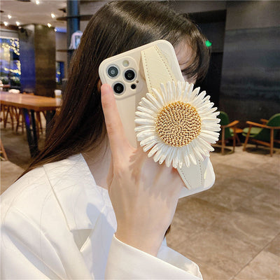 Sunflower wrist strap Phone Case