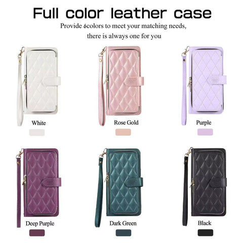 Luxury wallet hold  leather phone case for iphone