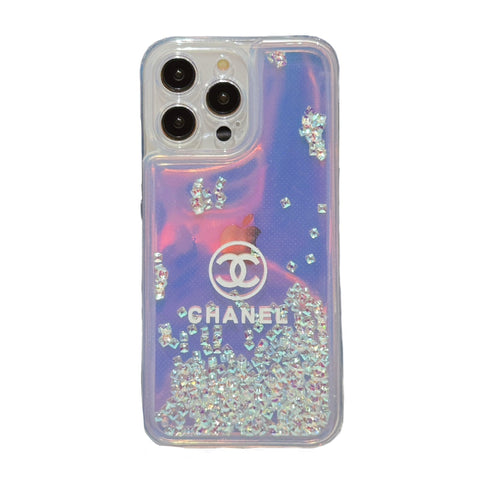 Laser quicksand discoloration phone case for iphone