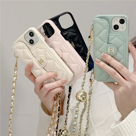 Luxur body cross leather phone case for iphone