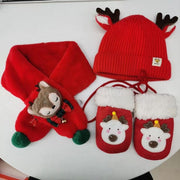 New 3-piece set of children's Christmas scarves