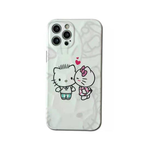 Cute kiss cat soft phone case