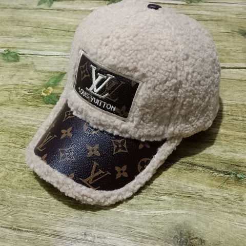 Lamb hair baseball cap