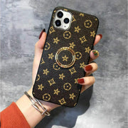 Luxury retro printed ring stand phone case