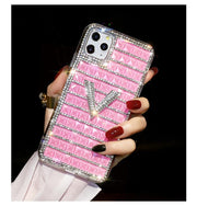 Glitter crystal phone case