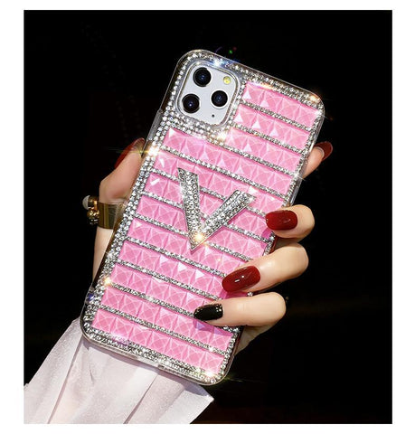 Glitter crystal phone case