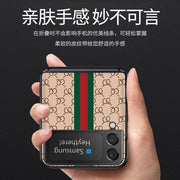 Samsung Galaxy zflip3 mobile phone case leather pattern hard shell pattern