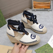 2023 GG Cotton Canvas Sandals-S58