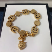 Gold letter bracelet