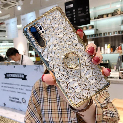 Transparent Diamond Pattern Case