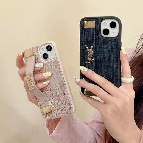 Wrist strap phone case