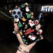 Luxury Square christmas Phone Case for iPhone