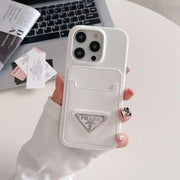 Luxury leather card case phone case for iphone