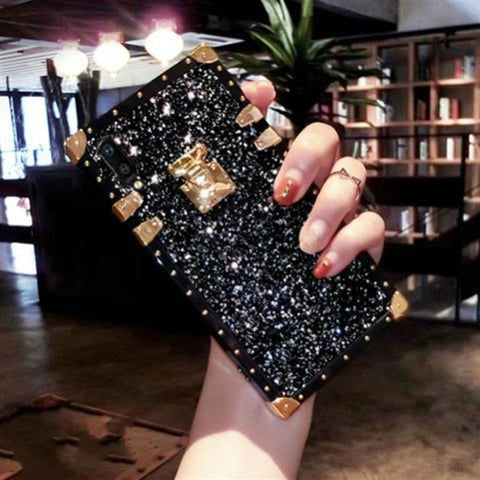 bling square phone case