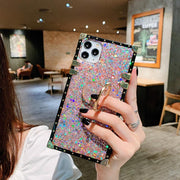 Shiny square bracket phone case