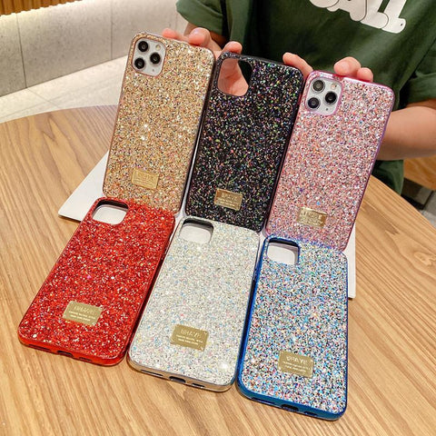 Glitter electroplating phone case