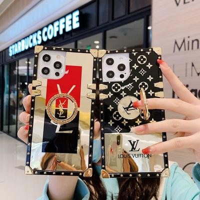 Luxury Rhinestone Square Phone Case